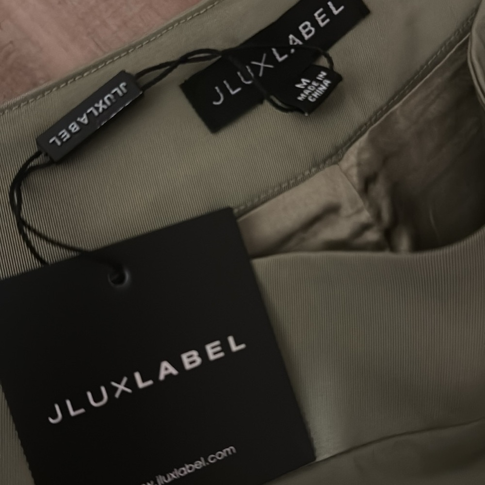 JLUXLABEL Wide-leg Olive Dress Pants *Brand New with Tags*